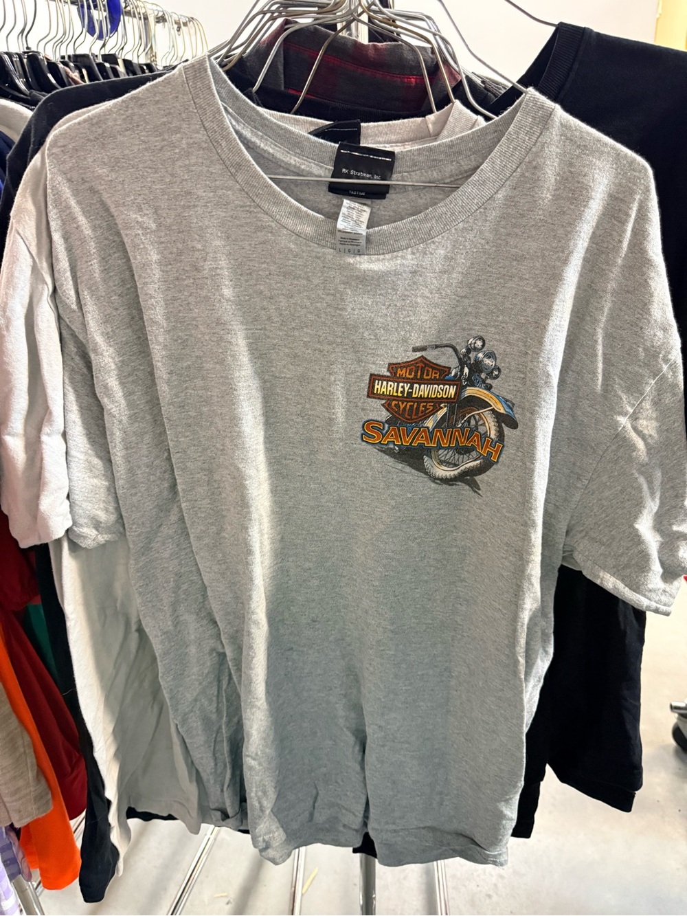 Harley-Davidson Gray Savannah Logo Short Sleeve Tee
